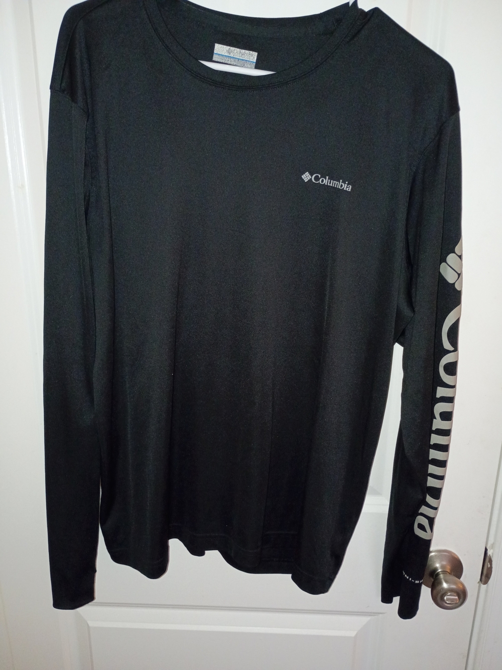 Columbia Black Long Sleeve Logo Shirt